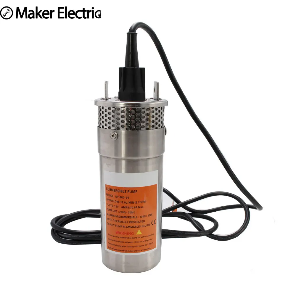 

New generation Solar Submersible pump durable stainless portable high pressure long service time low noise For Garden Deep well