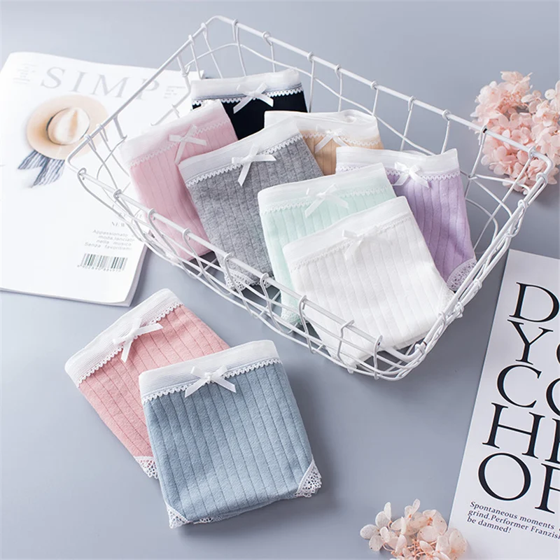 

9 Colors Women's panties cotton lace sexy lingerie ladies underwear female casual underpants women briefs wholesale intimates