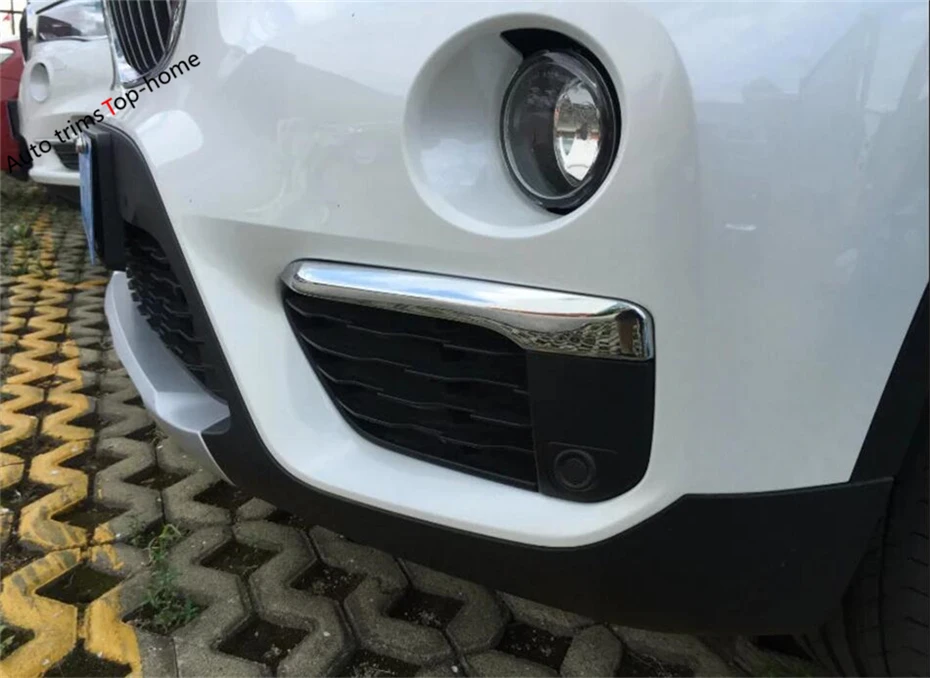 

Yimaautotrims Front Fog Head Lights Headlight Lamp Eyelid Eyebrow Cover Trim ABS Fit For BMW X1 F48 2016 2017 2018 2019 Exterior