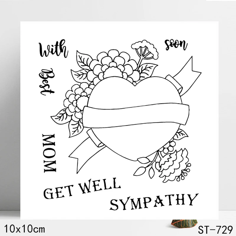 

AZSG I wish my mother early rehabilitation design transparent seal / silicone seal DIY scrapbook album / seamless seal card