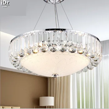 

European-style crystal chandelier lighting led a round crystal lamp bedroom living room dining Chandeliers free delivery
