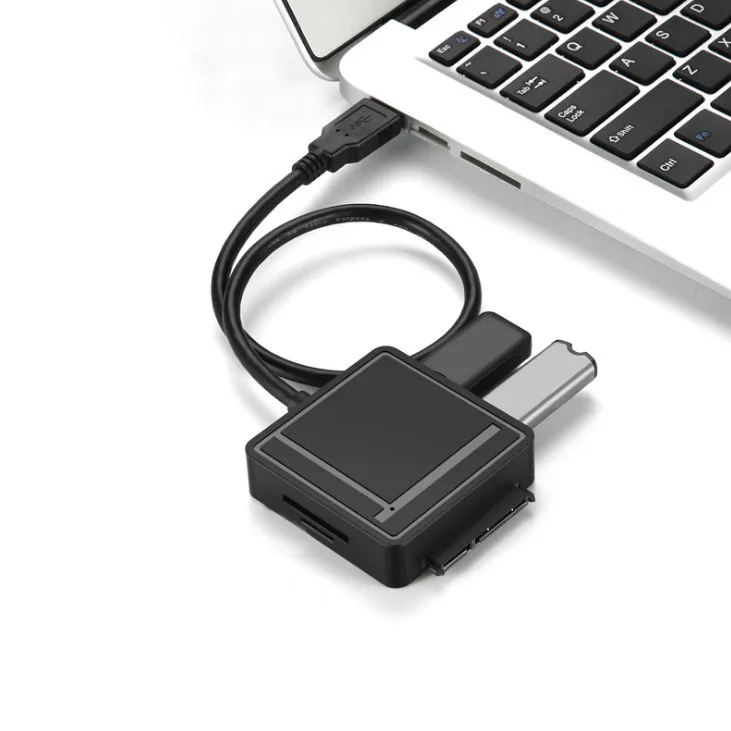 Все в одном USB 3,0 на SATA адаптер TF SD Card Reader USB 3,0 концентратор 2 порты конвертер 3