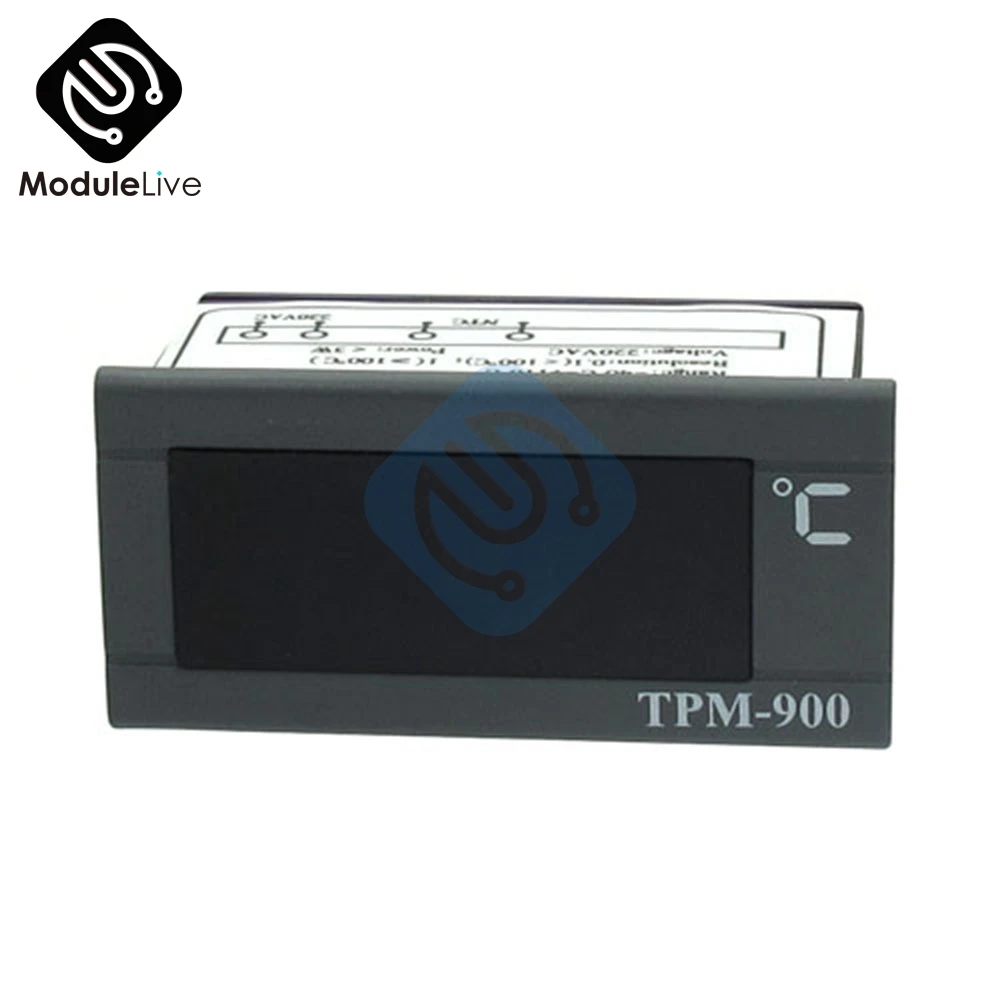 TPM-900 220 В Цифровой температурный термостат термо контроль температуры Лер светодиодный панель метр контроль с датчиком