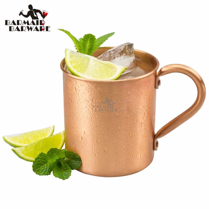 

450ml 16.0oz Copper Mug Moscow Mule Durable Coppery Beer Mugs Coffee Mug Milk Cup Pure Copper Cup Drinkware