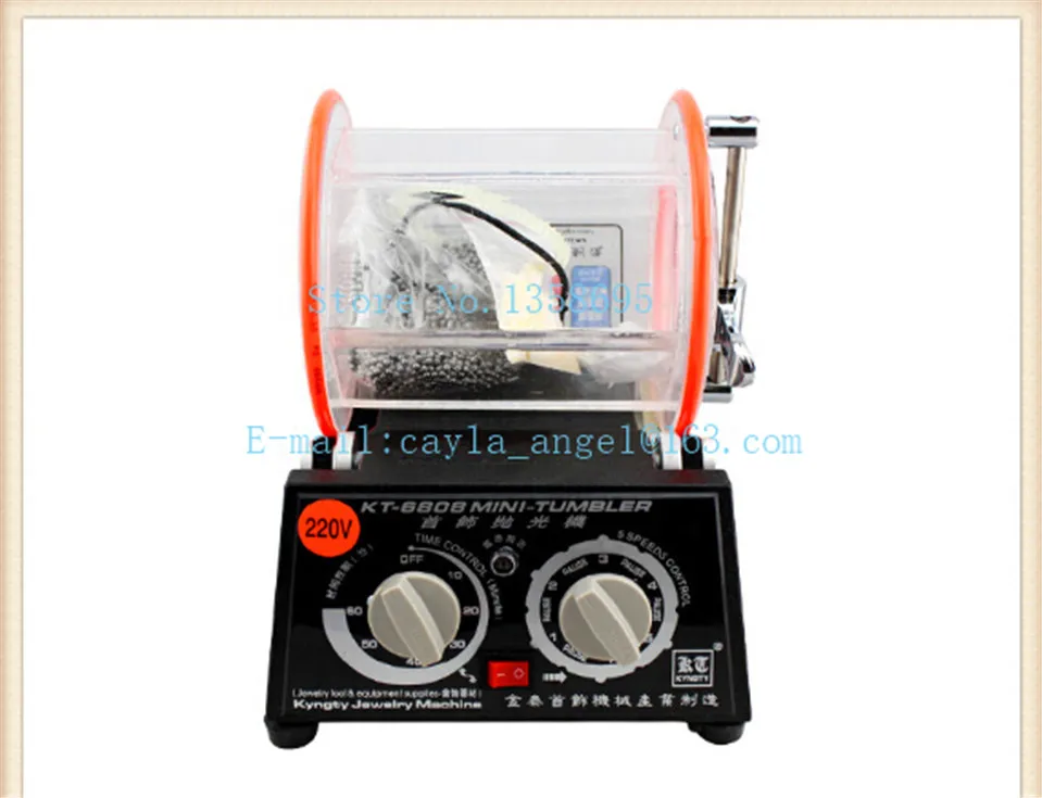 220v/110v Jewelry Rotary Polisher With 3l Capacity, Mini Barrel Tumbler