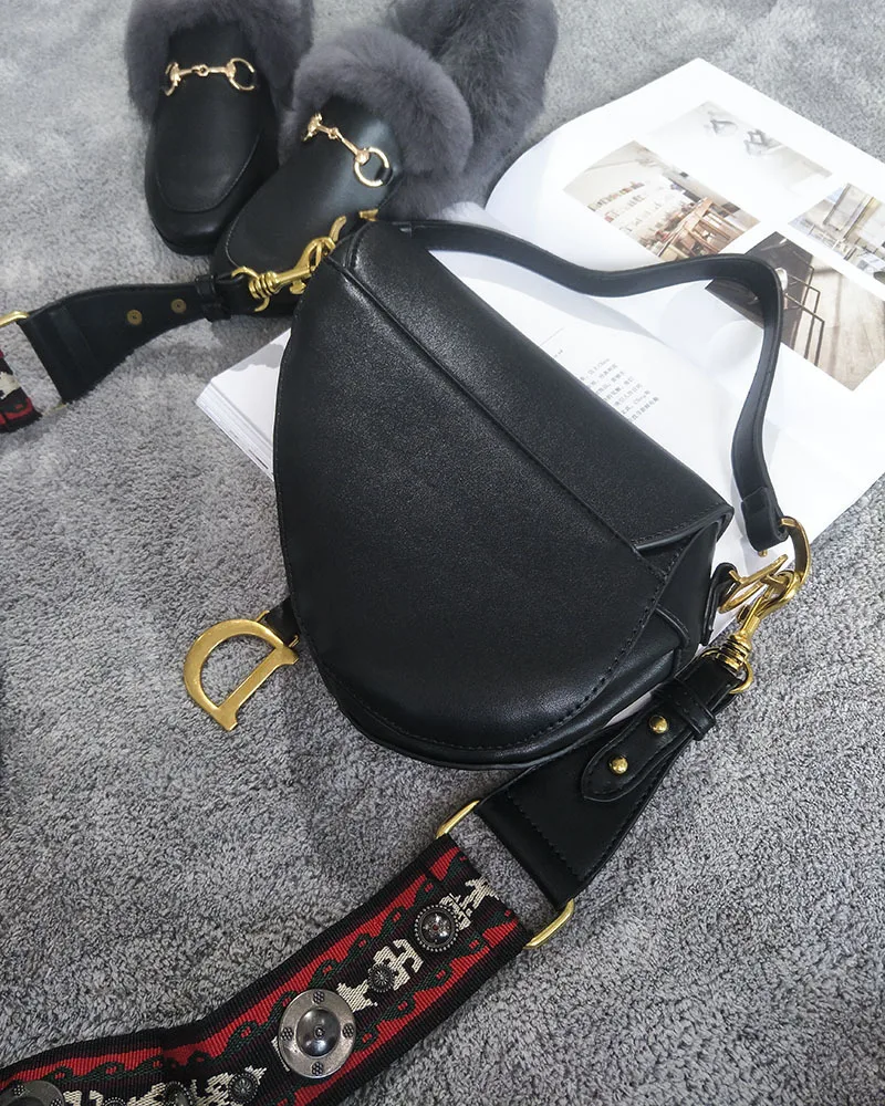 classic saddle bag women Chic vintage fashion shoulder straps crossbody bag handbag ladies hand bags messenger bags torebka dams (17)
