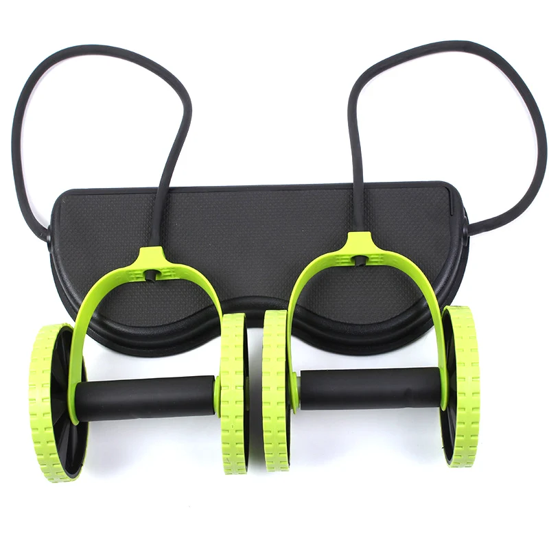 AB Wheels Abdominal Wheels Roller Trainer Stretch Elastic Abdominal Resistance Pull Rope Tool Multifunctional Exercise Fitness