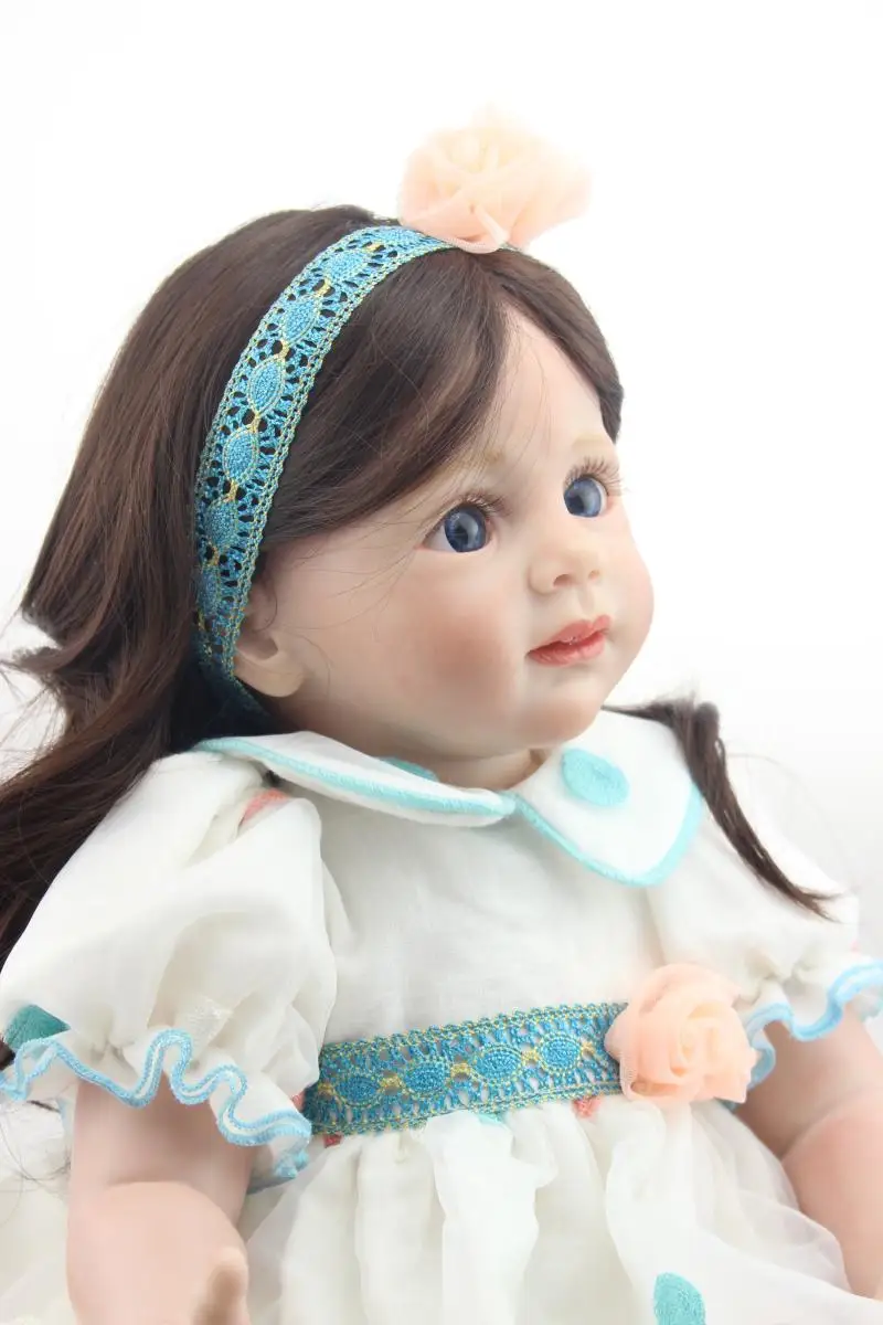 

22 -Handmade-Realistic-Reborn-Baby-Newborn-Lifelike-Soft-Vinyl-silicone-Girl-Doll Boy Doll Life like Newborn 55