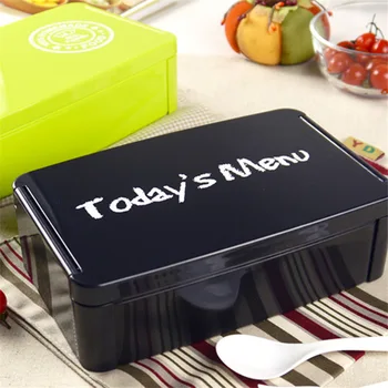 

Plastic Lunch Box 960ml Today's Menu Healthy PP Food Container Lunch 2 Colors BentoBox Japan Tableware BPA Free