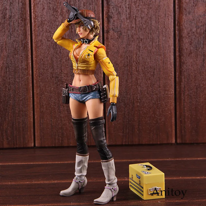 Фигурка Final Fantasy XV FF XV Cindy Aurum Final фантазийный Рисунок Play Arts Kai ПВХ Коллекционная модель игрушки