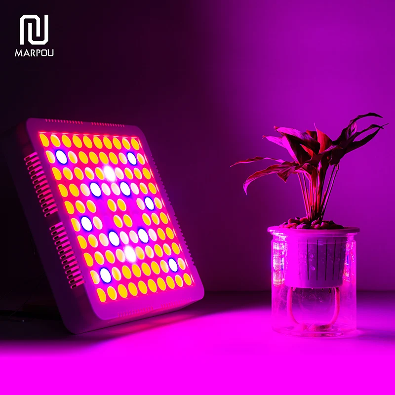 

LED Full Spectrum Grow Light 300W 100 LEDS Plant Lighting AC85-265V With Timming Setting High Performance Cooling For Greenhouse