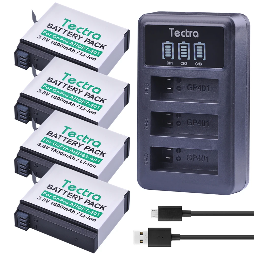 Аккумулятор AHDBT-401 AHDBT 401 AHDBT401 + зарядное устройство USB со светодиодной подсветкой 3