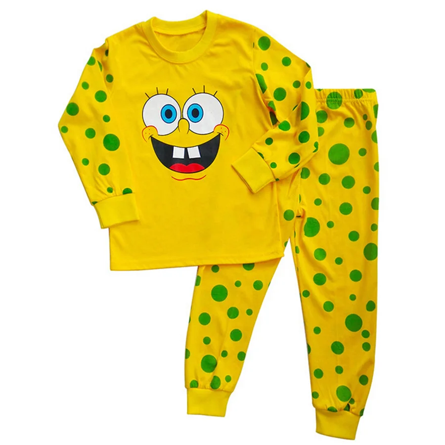 Arrived Spongebob Pajamas Sets Kids Pajama Unisex Kids Pjs Boys And Girls C...