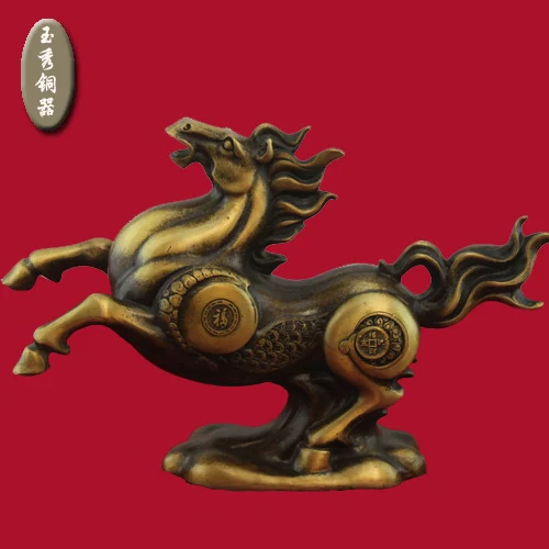 

Exquisite Copper Horse decoration for home, business gift, bronze statue wedding copper Decoration real Brass