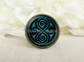 

wholesale 12pcs doctor who eight gallifreyan Adjustable ring brass pendant men women fashion vintage steampunk new xmas gift boy