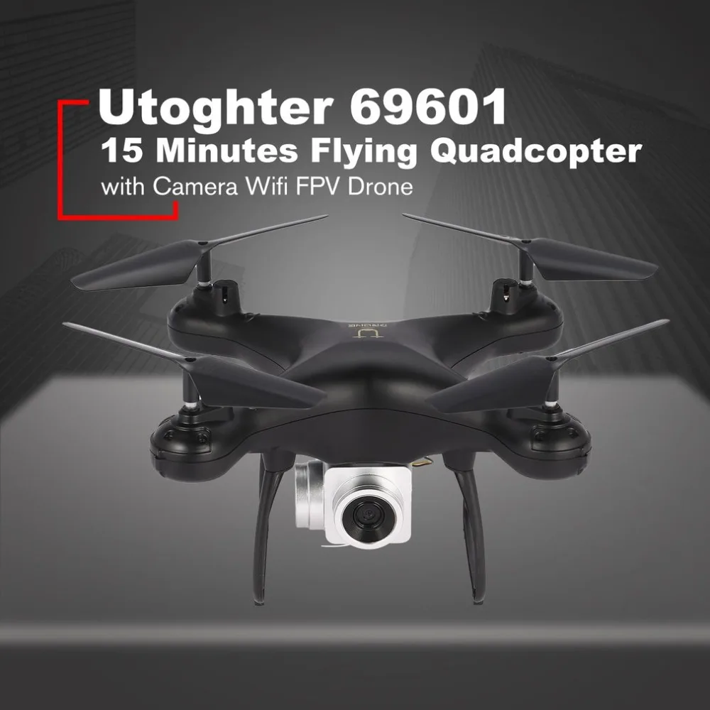

Utoghter 69601 15 Minutes Flying Headless Mode WiFi FPV Drone with Camera H/L Speed Altitude Hold One-key Return Quadcopter