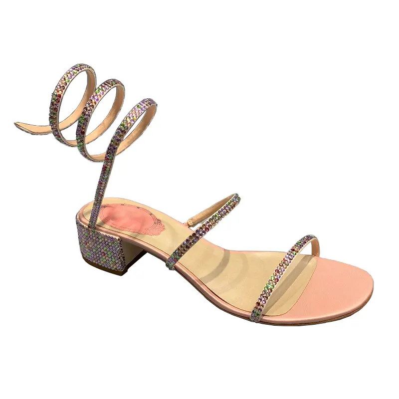 

Blush pink leather Lace slingback wedge sandals Summer leather-backed satin shoes woman sandals