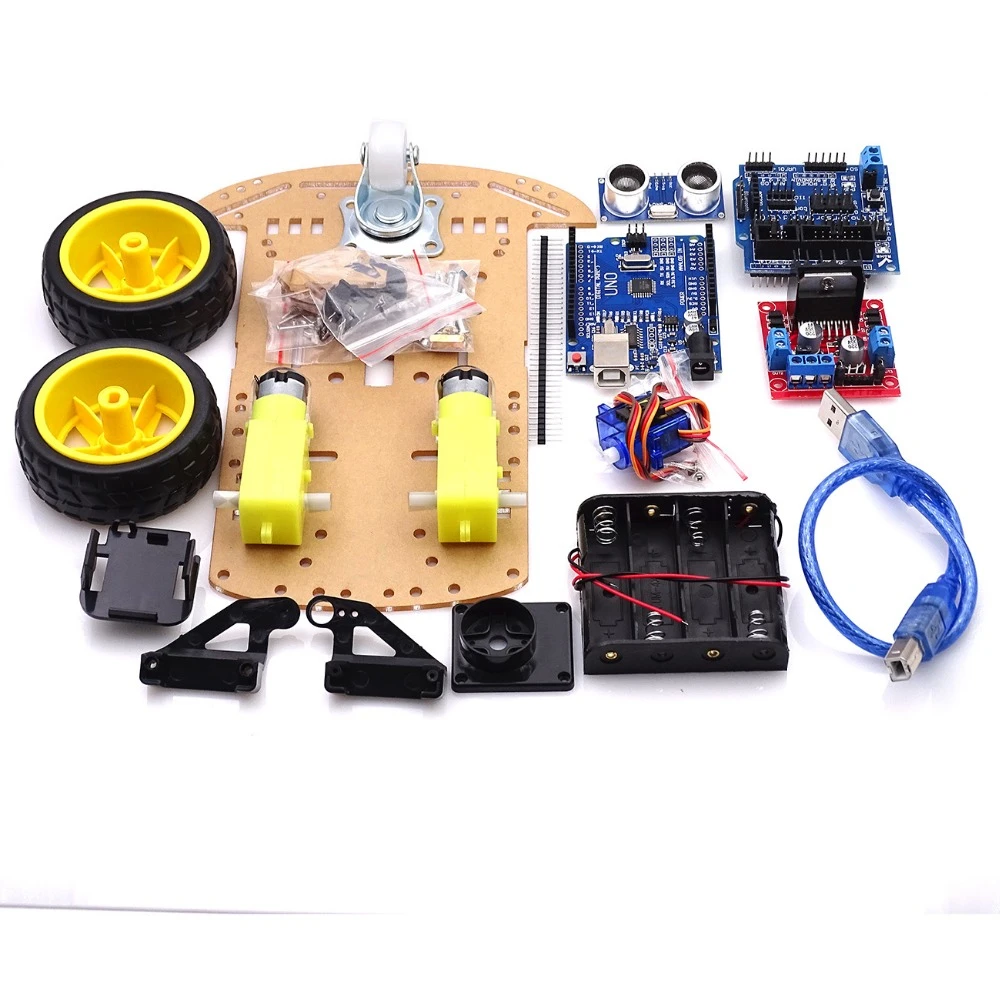 Smart Robot Car Chassis Kit Ultrasonic module Avoidance tracking For Arduino kit