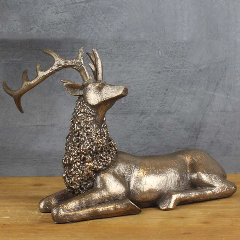 قرية الأمريكي الأوروبي الشمالي الأيائل الحلي الإبداعية دراسة الديكور مكتب مكتب غرفة المعيشة الديكور رف خزانة