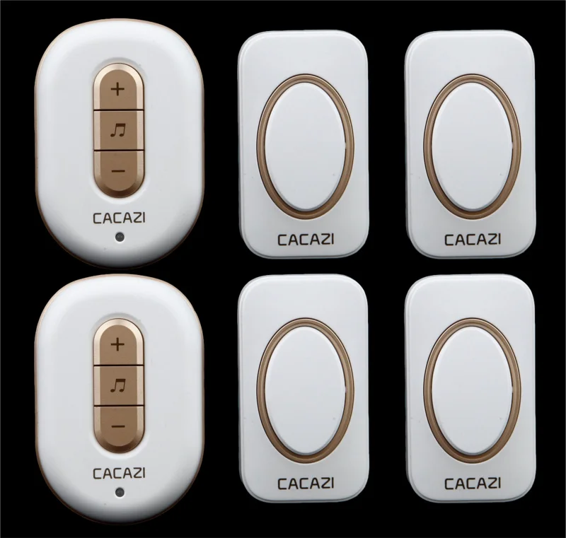 

Free shipping! 4 transmitter + 2 Receiver New Wireless Doorbell With Remote Control Musical 48Tunes Digtal doorchime