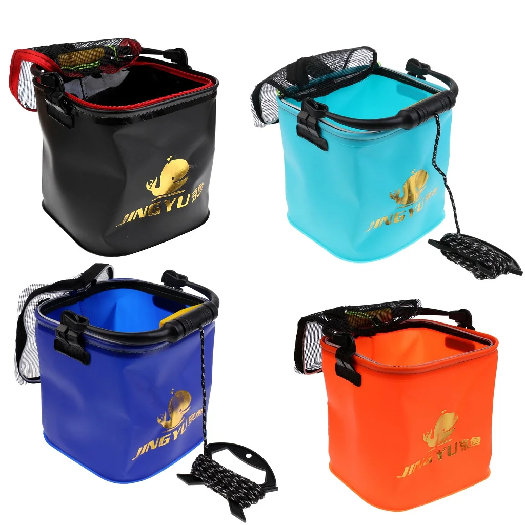 Outdoor Camping Fishing Folding Pail Collapsible Bucket Water Container Box Fishing Accessories Tackle