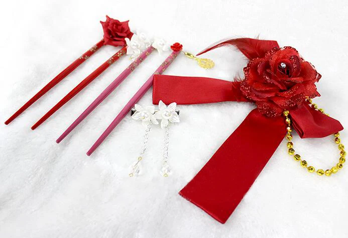 Cosplay Japanese kimono GokuRakuJoudo LUKA Curtilage dance Hair accessories