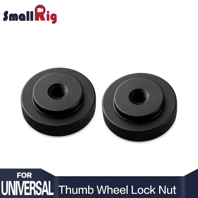 

SmallRig 30mm Diameter 1/4 Female Thumb Wheel Lock Nut Adapter (Pack of 2) - 877