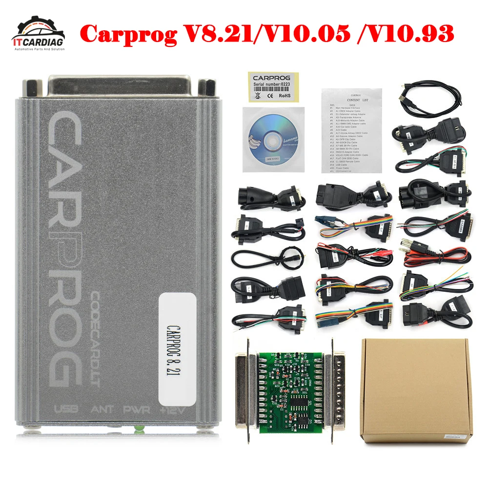

Carprog Full Perfect Online Version Firmware V8.21 V10.93 V10.05 with All 21 Adapters Including Full Authorization Free Shipping