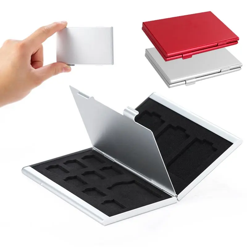 Портативный прочный Чехол для карт памяти SD компьютер аксессуар изысканный ящик для хранения высокое качество 2 цвета на выбор