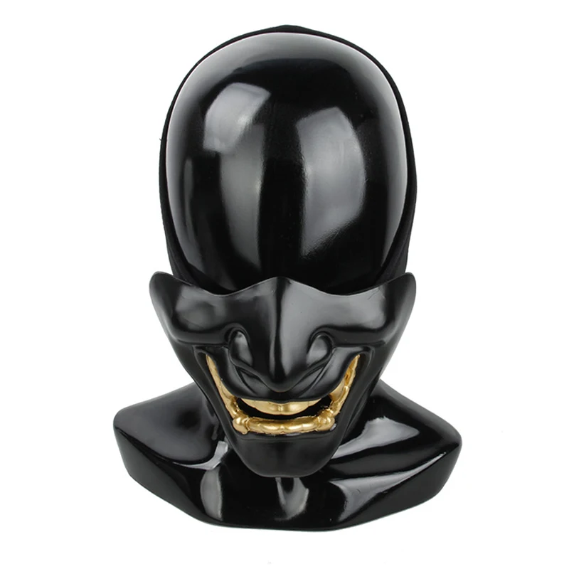 

Тактическая Маска для страйкбола AR 15, аксессуары, самурайская маска на половину лица, Боевая защитная маска для охоты, стрельбы