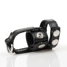 Sex Penis Extender Penis Sleeve Rings Leather Cockring Stretcher Dildo Restraints Sex Penis Cock Ring Bondage Cage Toys For Men