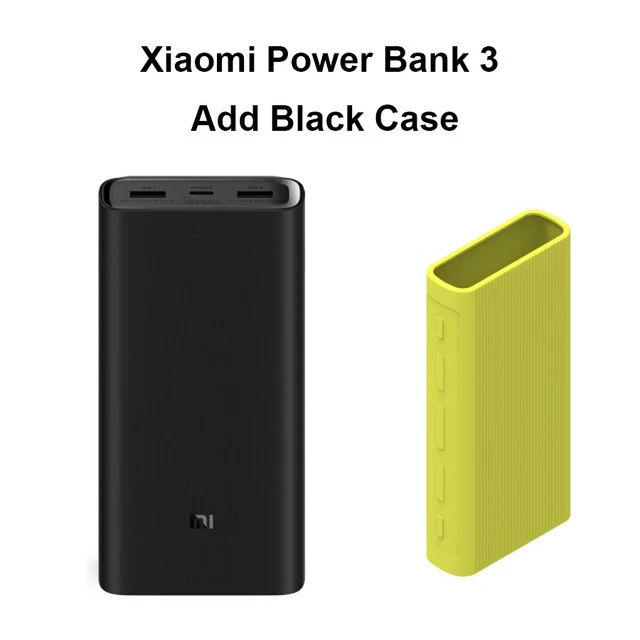 Xiao mi power Bank 3 20000 мАч mi power bank USB-C 45 Вт портативное зарядное устройство Dual USB power bank для ноутбука смартфона - Цвет: Add Green Case