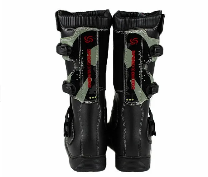 Pro Biker Microfiber Leather Motorcycle boots Racing shoes Speed motocross cross Village Boot off road motorcycle shoes men