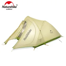 Naturehike Сверхлегкий тент cirрус 2 человека 20D нейлон с силиконовым покрытием палатка с бесплатным ковриком NH17T0071-T