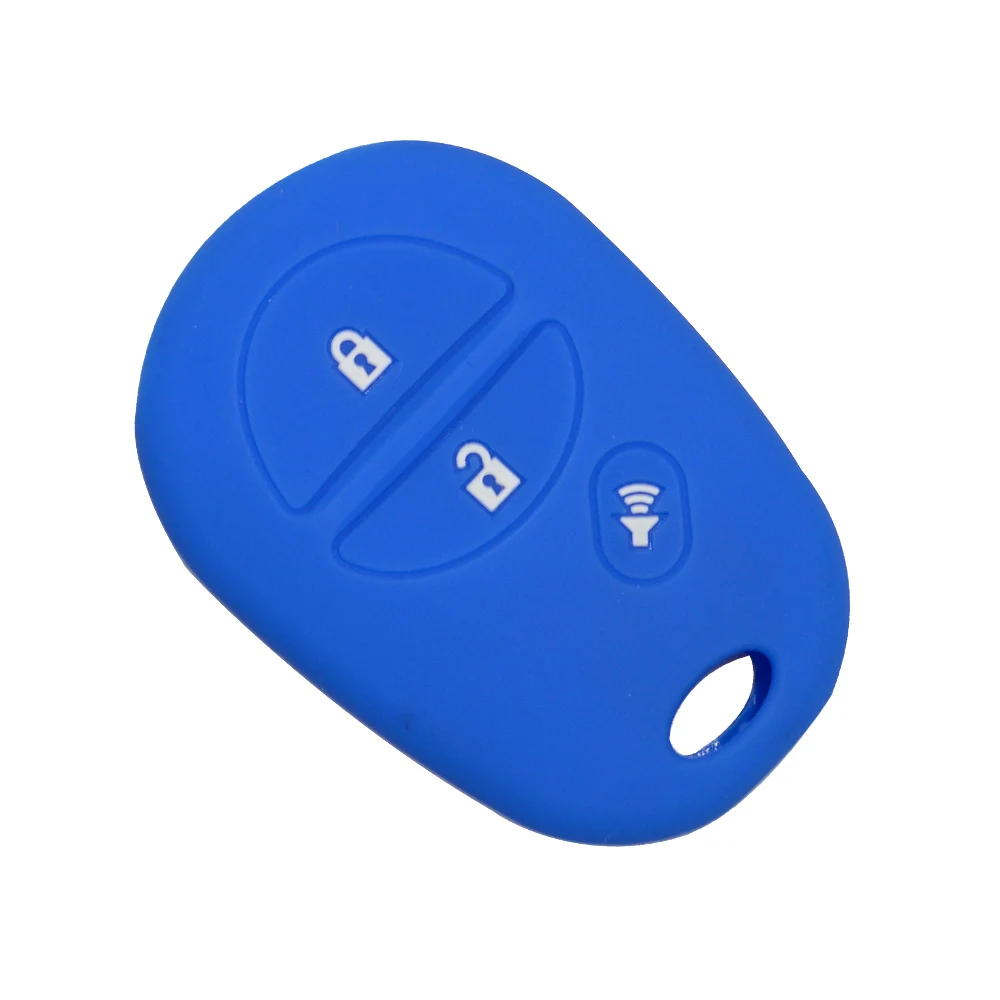 3 buttons silicone car key case for Toyota 6