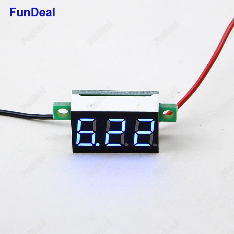 New 2pcs 4.5V~30V LCD Mini Digital Voltmeter Voltage Tester Meter LED Screen Electronic Parts Accessories DC Voltimetro | Электроника