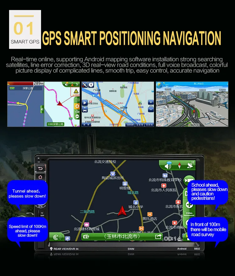 Best Car Radio High Definition 7 Inch Touch Screen Car Bluetooth MP5 Player Car Double Spindle MP4 Navigation Integrated Machine 3