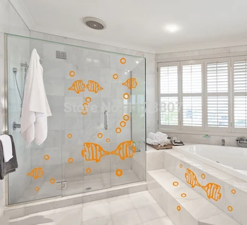 

15cm x 12cm Ocean Sea Tropical Fish Bubbles Wall Home Decor Vinyl Decal Car Sticker Tropical Fish Bubbles Kids Art DIY 13 Colors