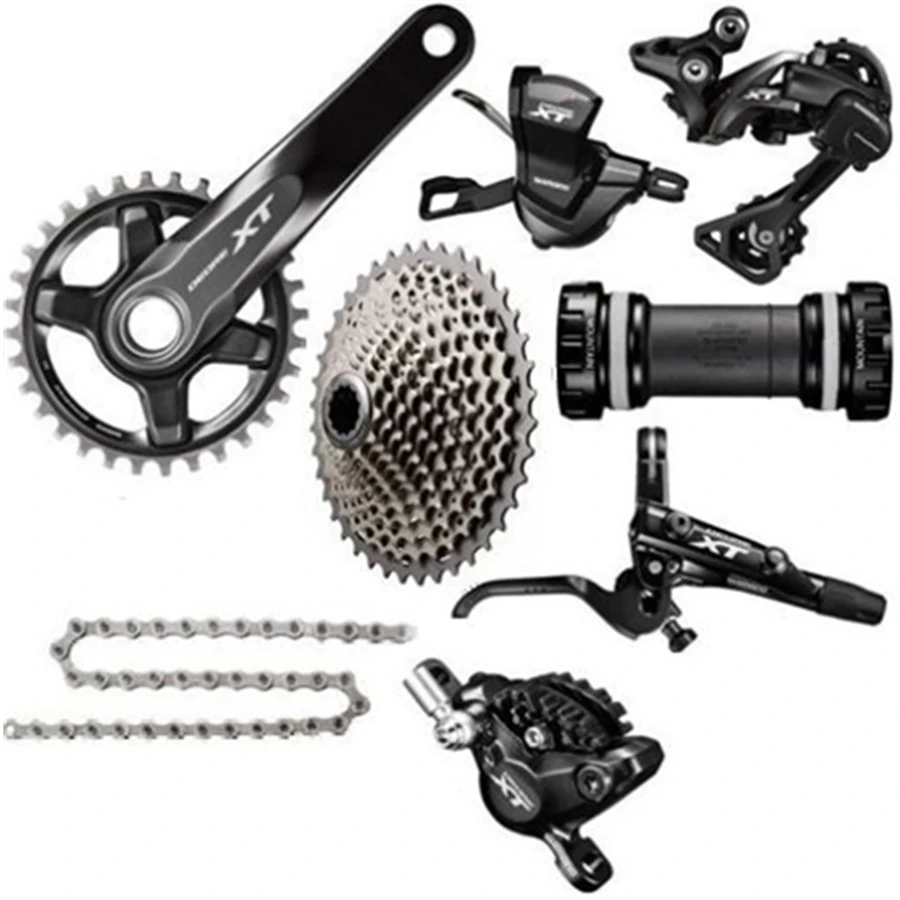 

Brand New SHIMANO XT M8000 1x11 Speed MTB Groupset With M8000 Disc Brake Set Ice-Tech Fin 11-42T/11-46T, 32T/34T 170MM/175MM