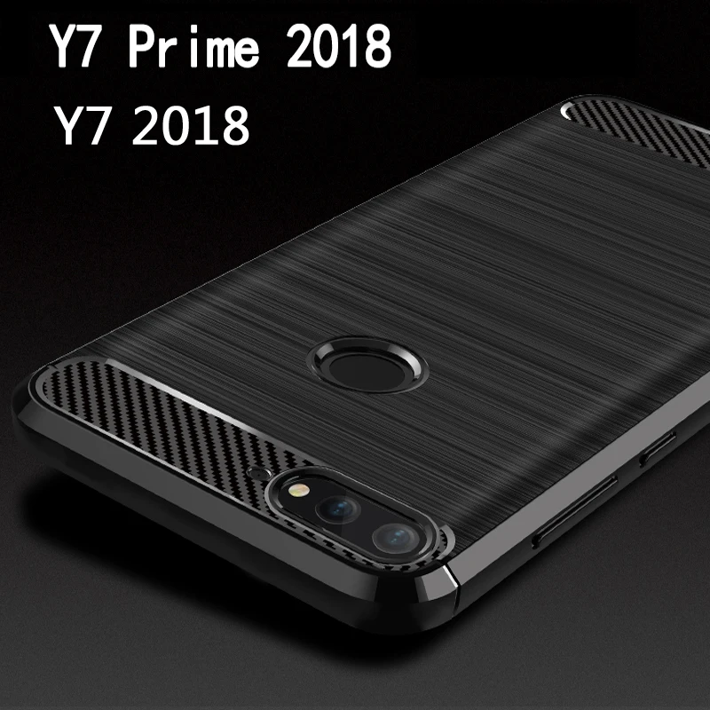 Чехол для Huawei Y7 Prime 2018 чехол из углеродного волокна Y 7 |