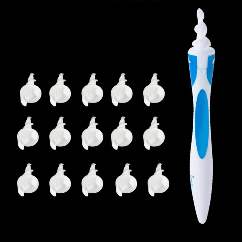 

16 Tips Rotating Smart Ear Cleaner Earpick Easy Earwax Removal Soft Spiral Cleaner Prevent Ear-pick Clean Tools Ear Care Kit 5