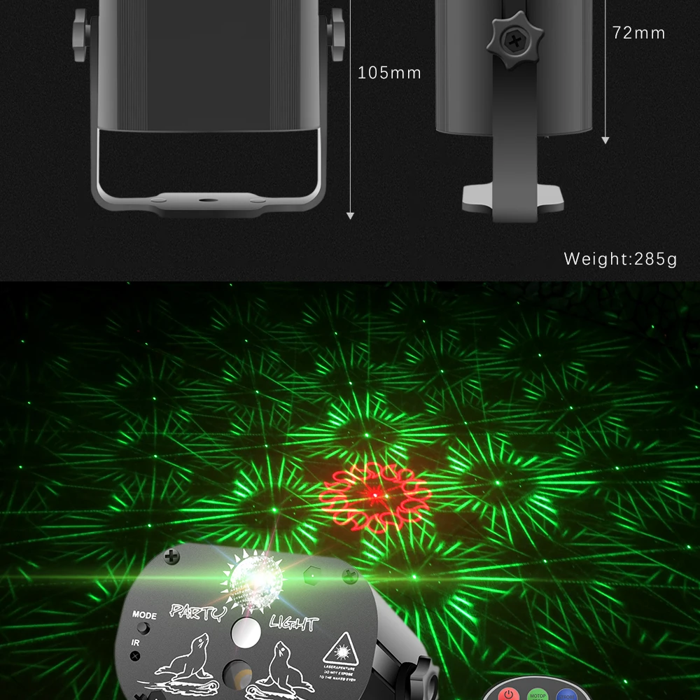 Iluminação de Discoteca Luzes do Partido Projector de Luz Laser para a Venda para o Aniversário de Casamento Sololandor Efeito Mini dj Led Usb 4 Luz Laser para a Venda para o Aniversário de Casamento