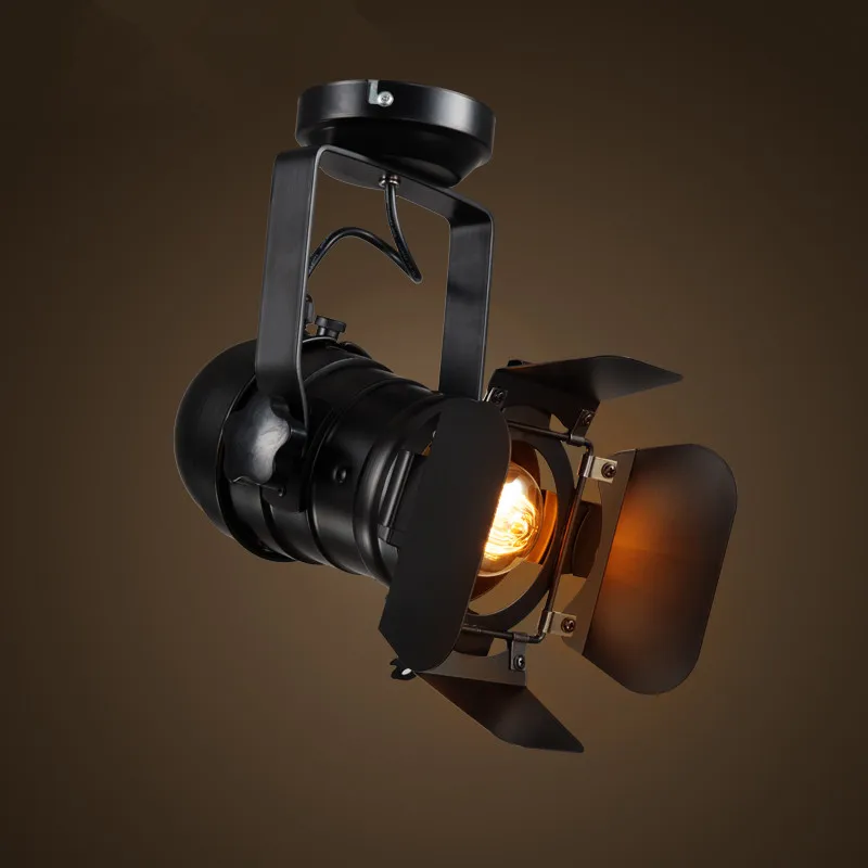 

Hot Sale Retro Industrial Wind Couture Background Wall E27 LED Iron Ceiling Lamp Home Decoration Lighting Free Shipping