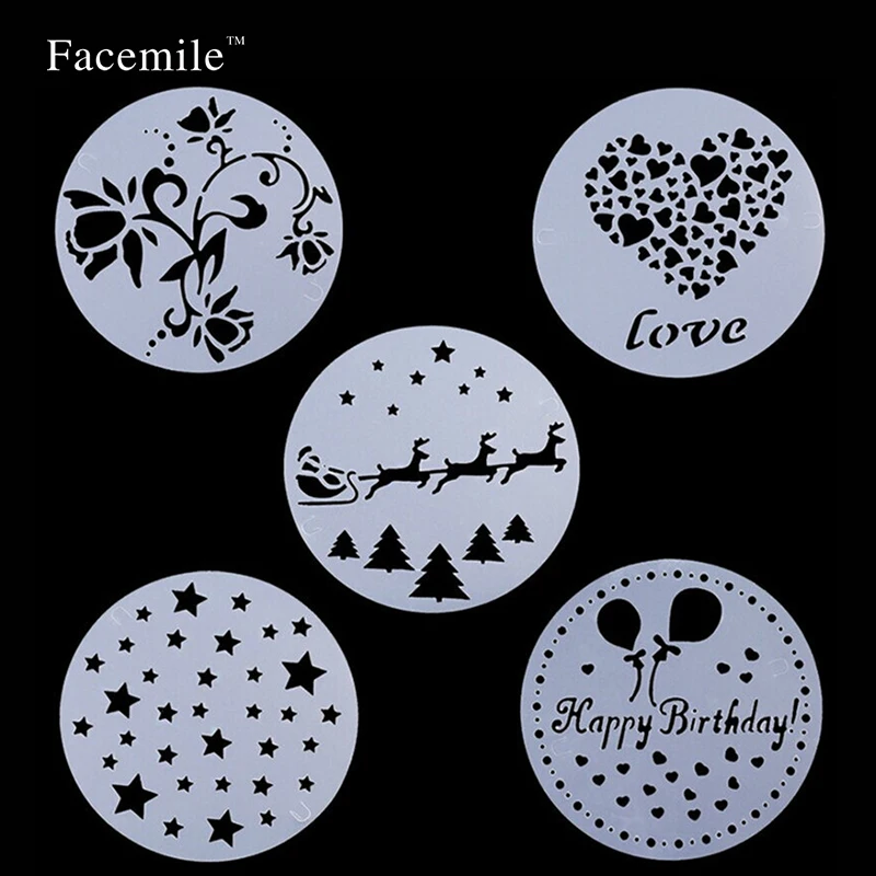 

Wedding Cake Stencil Plastic Cookie Cake Stencil Fondant Cake Tool Decoration for Cake Wedding Flower Cookie Stencil Christmas