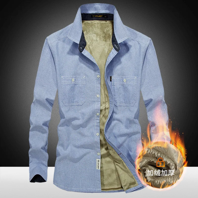 2018 Fashion Men's Slim Shirts Autumn And Winter Thickening Warm Plaid 18 Colors Male Social Shirt Clothing Size L-4xl Qc013