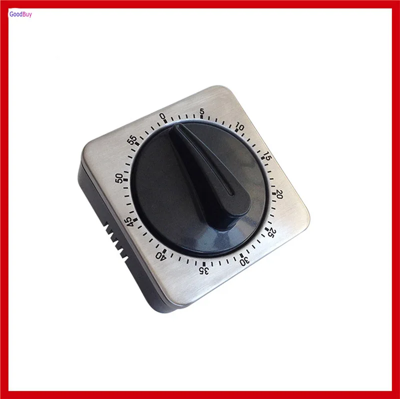 New Stainless Button Switch Kitchen Baking Cooking Timer 60
