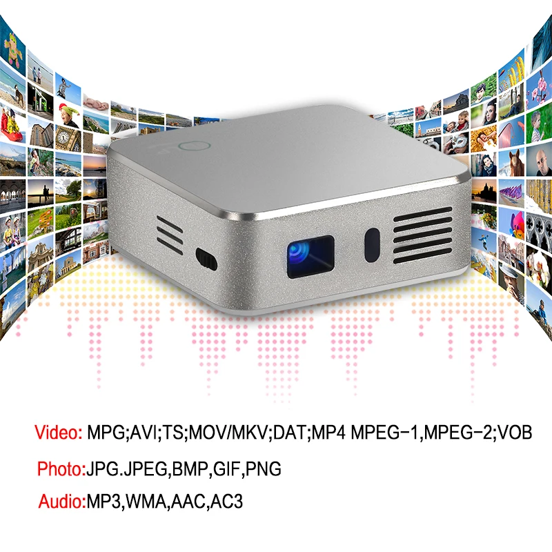Noyazu E05 Портативный мини светодио дный умный прожектор с wi fi DLP пико проектор HDMI/USB