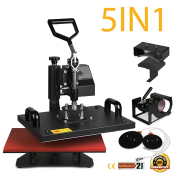 

5IN1 T-SHIRT HEAT PRESS TRANSFER SUBLIMATION PRINTING SWING AWAY MACHINE HOT