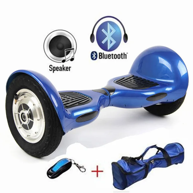 Самобалансирующиеся скутеры Hoverboard 10 дюймов покрышки Bluetooth электрический скутер гироскоп два колеса Франция с сумкой - Цвет: as picture