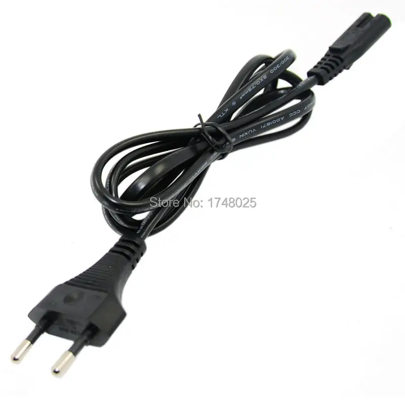

Free shipping EU 2-Prong AC Power cord 0.75mm 1.2m cable C7 plug